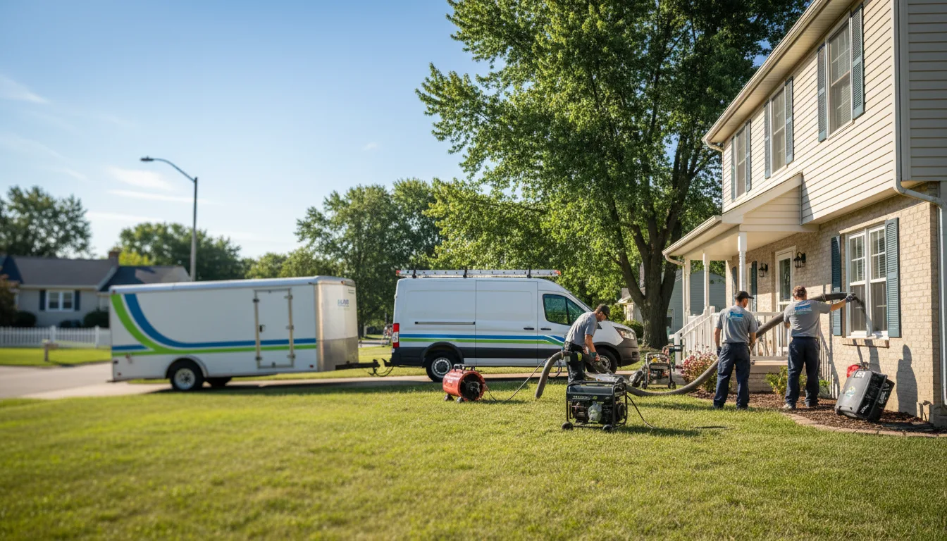 Flooded Basement Restoration And Cleanup With Repair in Ridge Farm, IL near me